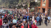 Titumir students block road again, demand university status