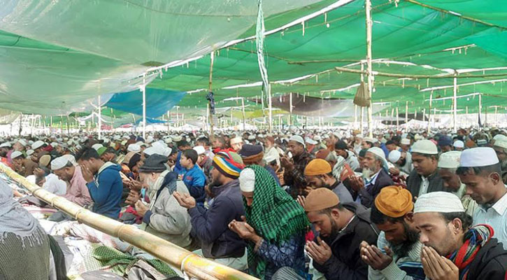 আখেরি মোনাজাতে শেষ হলো লালমনিরহাটের ইজতেমা