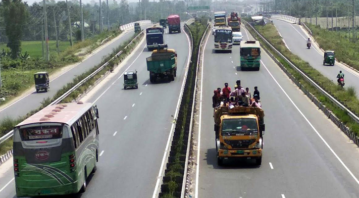 চাপ বাড়লেও ঢাকা-টাঙ্গাইল-বঙ্গবন্ধু সেতু মহাসড়কে নেই জট