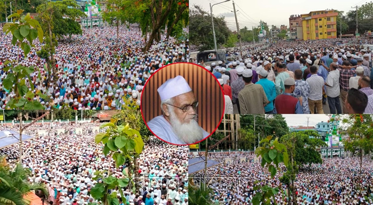 মুফতি মুহিব্বুল হকের জানাজায় লাখো মুসল্লির ঢল