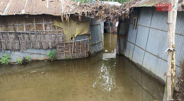 তিস্তার বাম তীরে বন্যা, পানিবন্দি কয়েক হাজার পরিবার