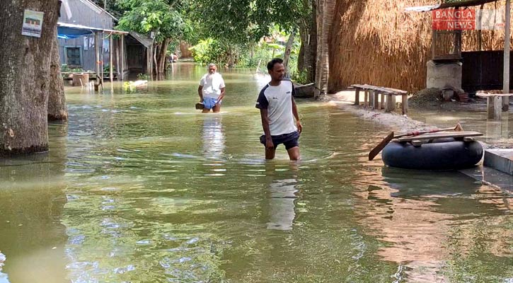 টাঙ্গাইলে পানি কমলেও যমুনাসহ ৩ নদীর পানি বিপৎসীমার ওপরে