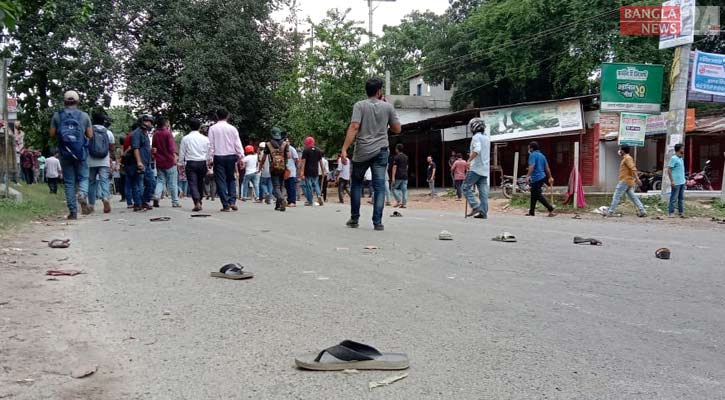 শিক্ষার্থীদের সঙ্গে হাবিপ্রবি ছাত্রলীগের ধাওয়া-পাল্টা ধাওয়া, আহত ২০