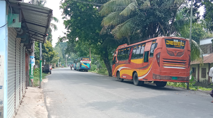 মাগুরায় অভ্যন্তরীণ রুটে বাস চলাচল বন্ধ